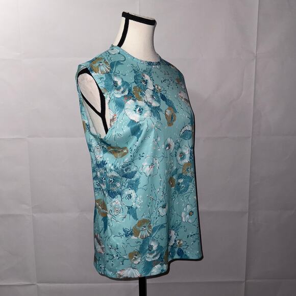SHEIN Floral blue Tank Top women's - Picture 3 of 6